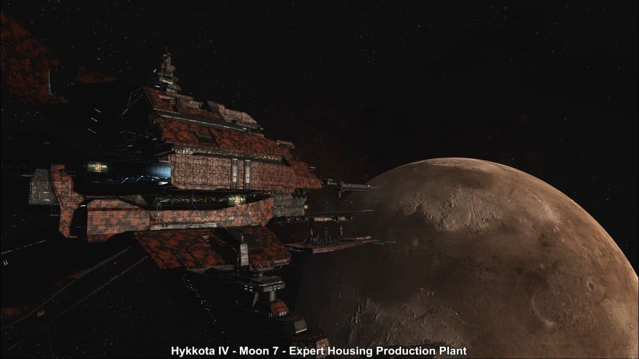 EVE Online Station Tours:  Hykkota IV - Moon 7 - Expert Housing Production Plant