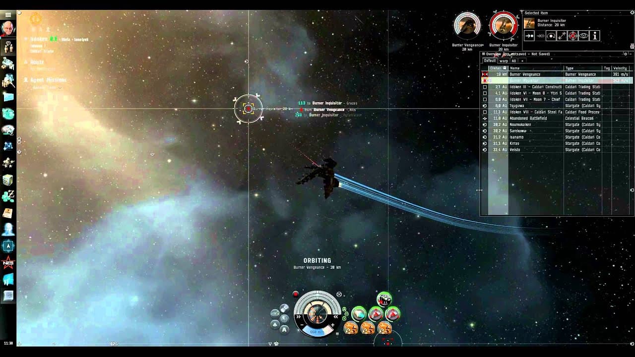Anomic Team - EVE Burner mission (Vengeance + 2 Logi)