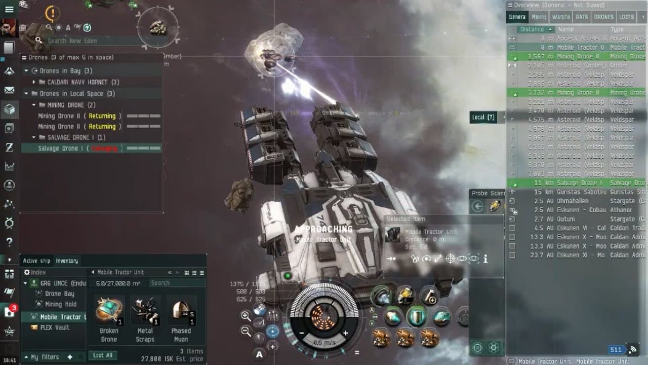 EVE Online - How to find Omber Jaspet  Hemorphite in Highsec 30M ISK. Endurance Combat   Mining Fits
