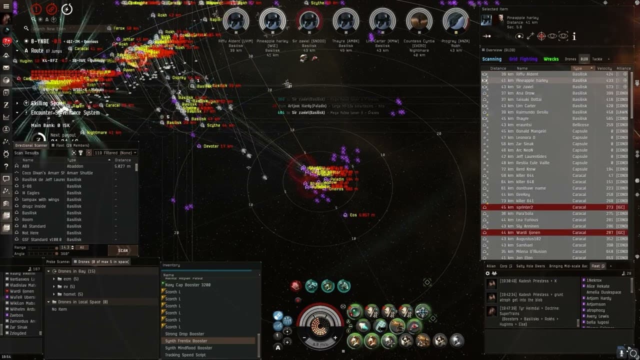 Arcana: 15 BS + 15 Ishtars vs 100+ Goon BS Fleet