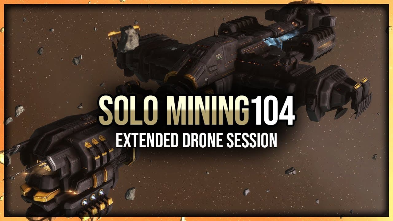 Episode 104: Extended Porpoise Drone Mining Session for Solo Miners in EVE Online