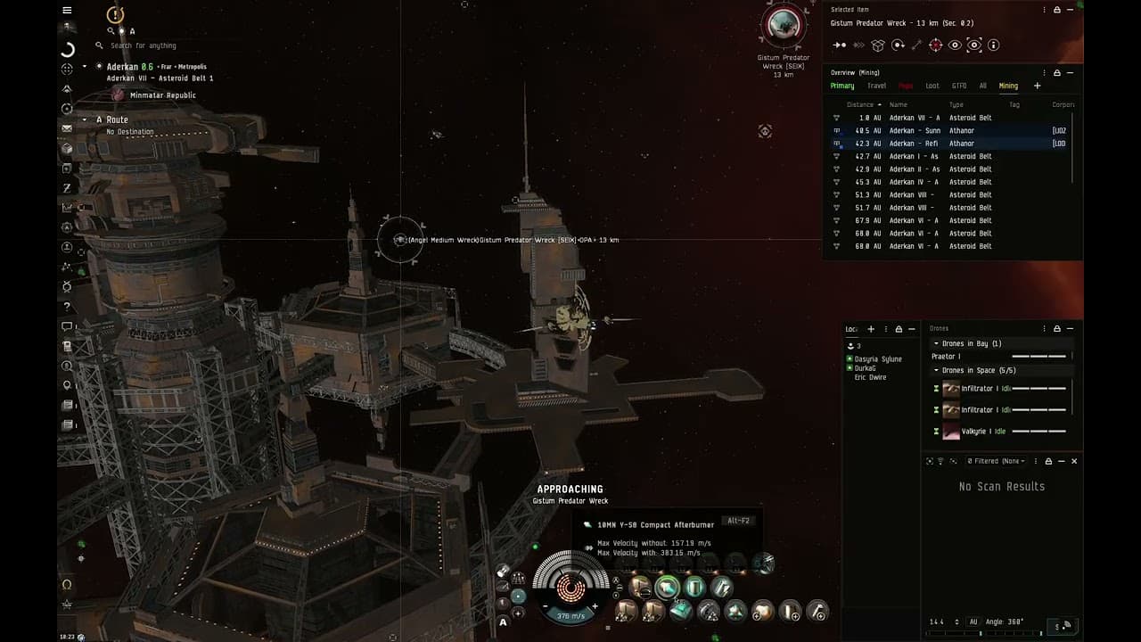 Eric D.: Killing rats and salvaging their wrecks in a Gnosis. (EVE Online) :-)