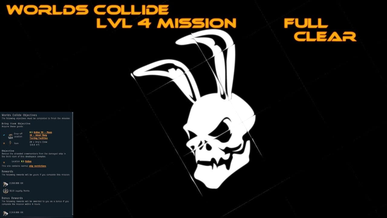 Eve Online | #PvE | Worlds Colide LvL 4 Mission Full Clear [4K]