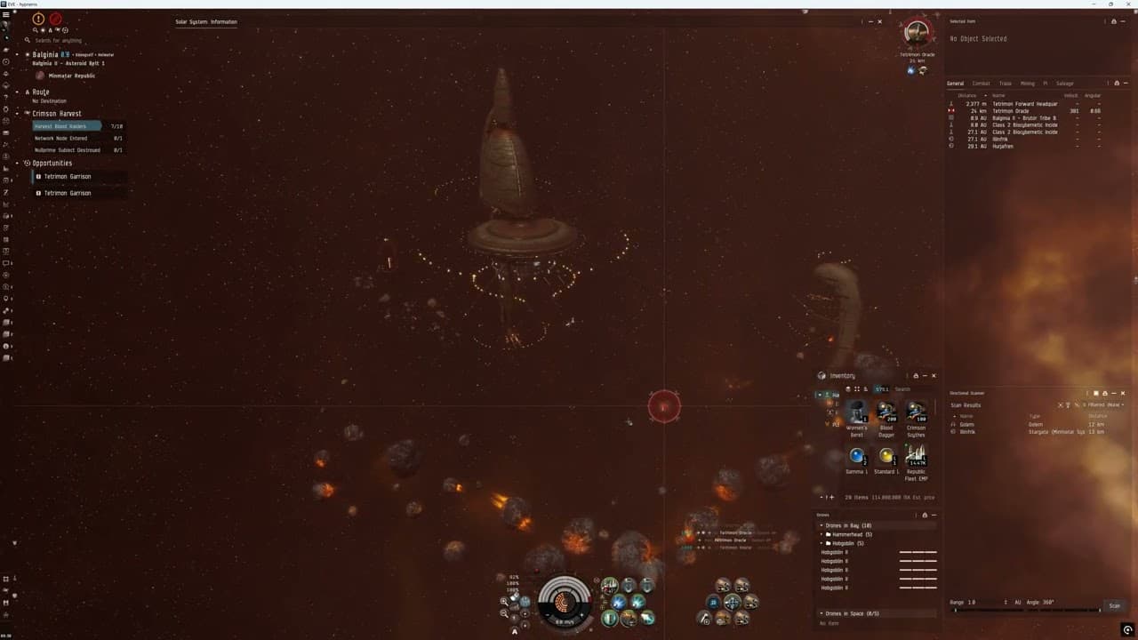 EVE Online: Crimson Harvest(The event Ver.2025) in a Tetrimon Garrison site, Vargur