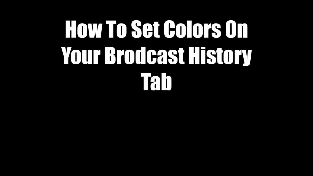 TDF Incursions Broadcast History Colors