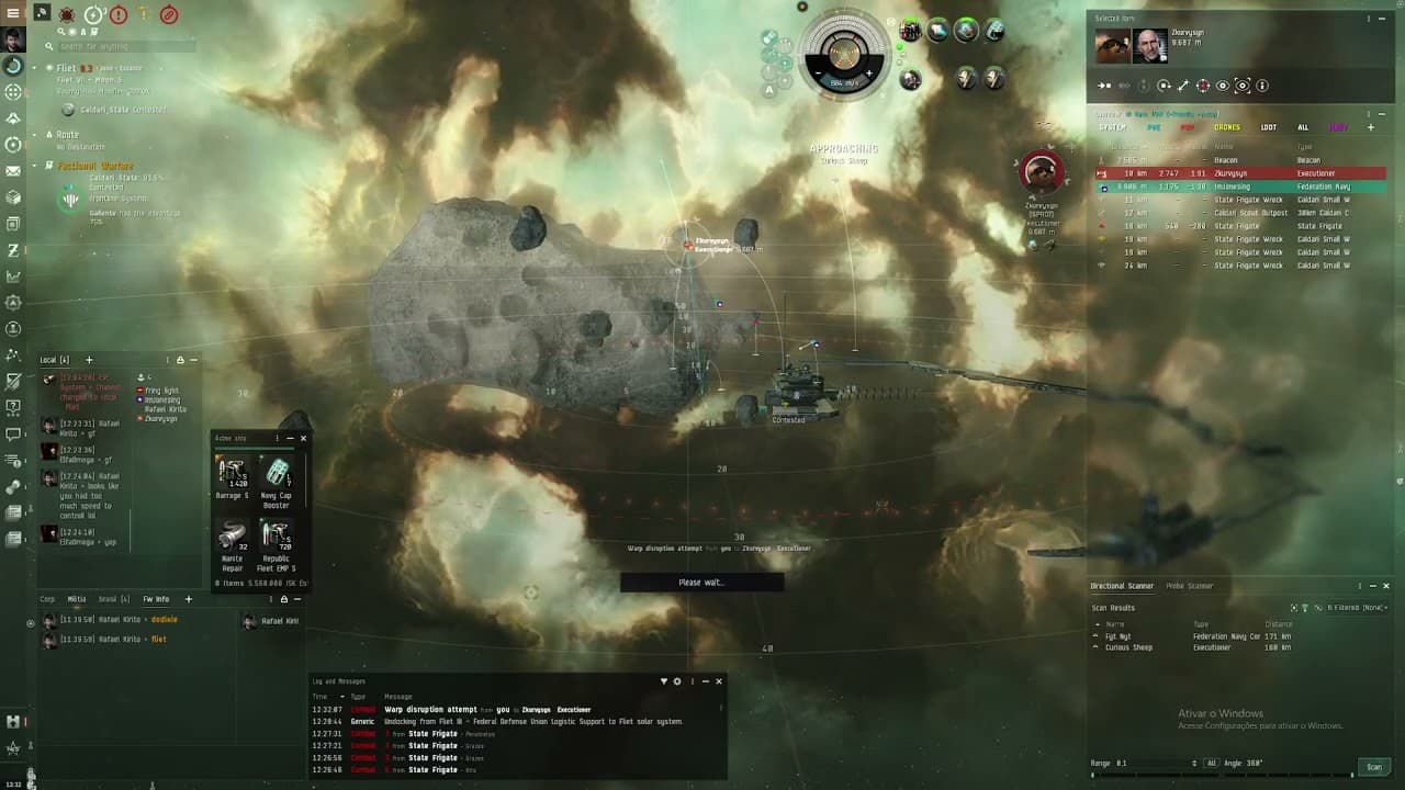 EvE - DualRep Rifter KillSteal Executioner - Win
