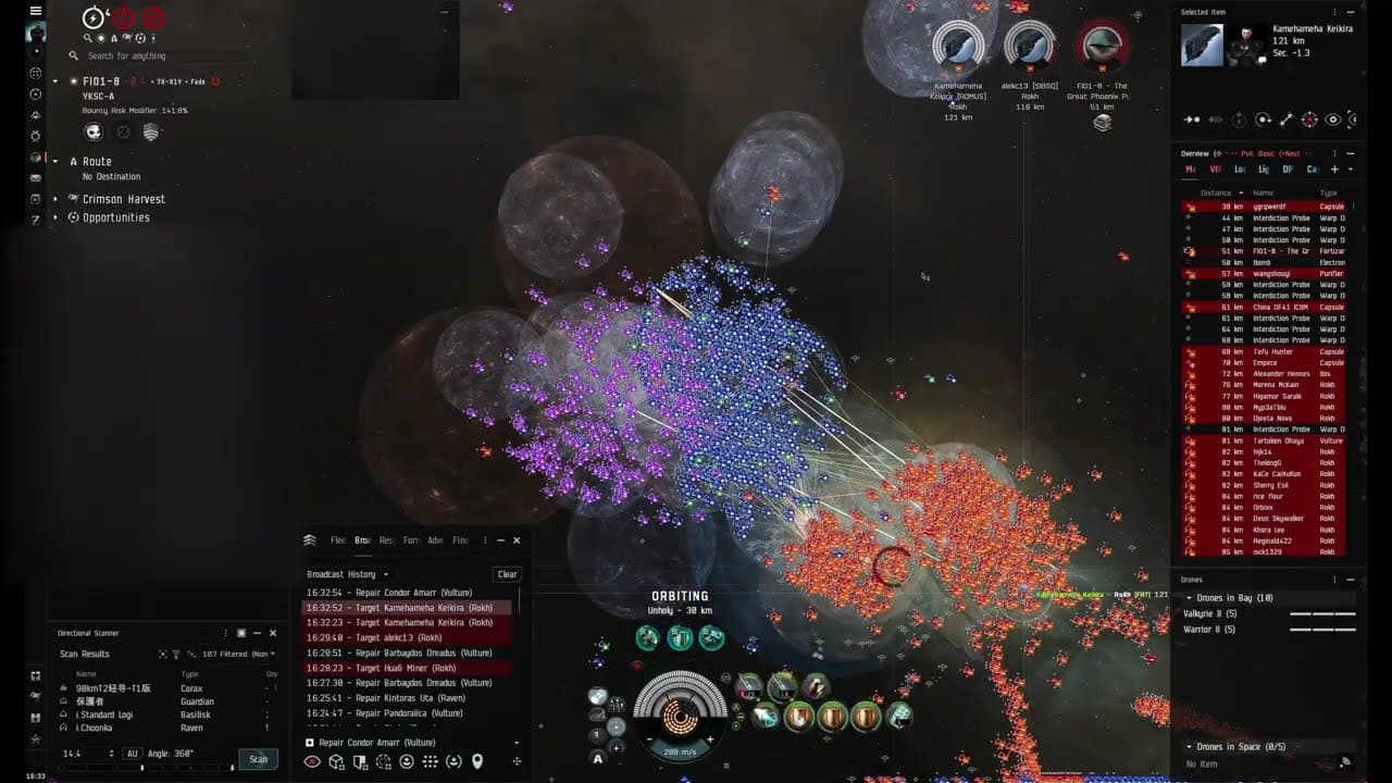 Eve Online - Fortizar Down in FIO1-8 - Strategic OP Complete (2025-11-01)