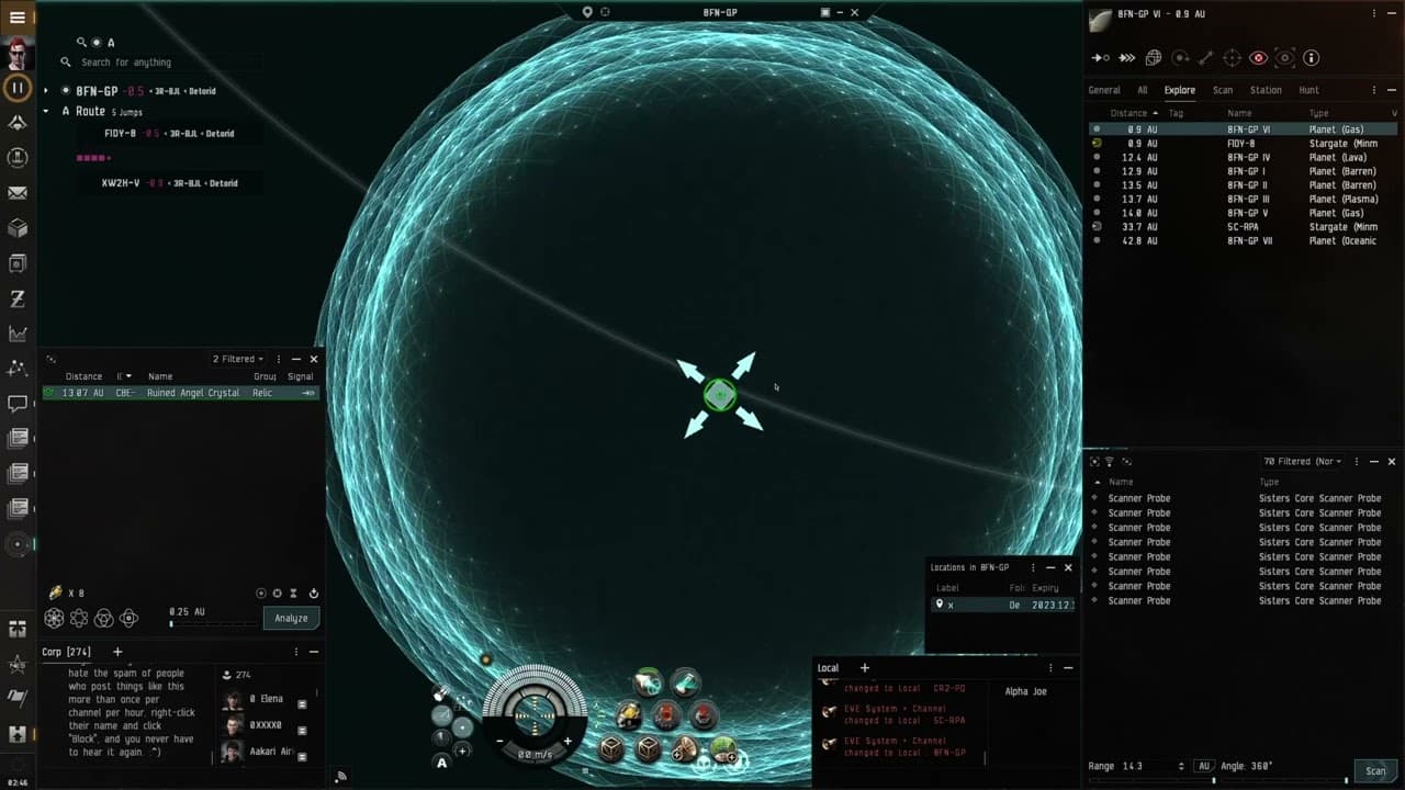 EVE ONLINE - Alpha Bob's Scanning Tip - Add 15% to your scan results!