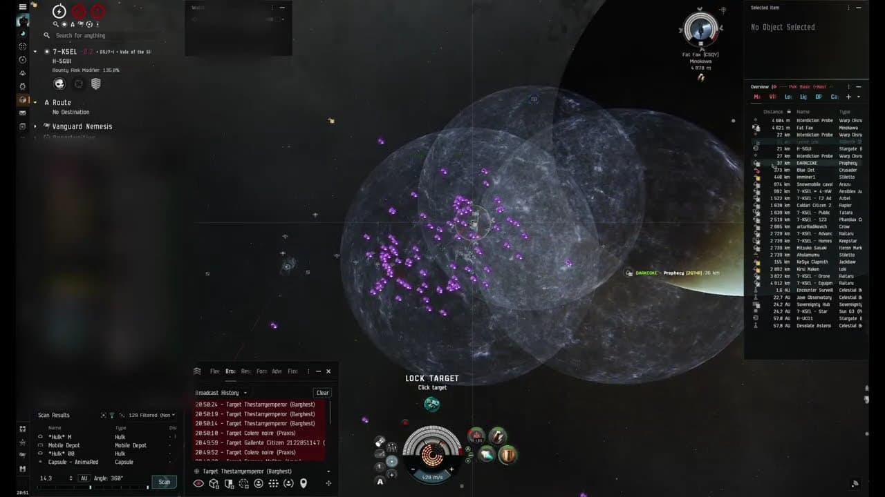 EVE Online — INIT Rorqual Hunt turns into Gate Fight including Smartbomb Barghest + FAX (2025-09-24)