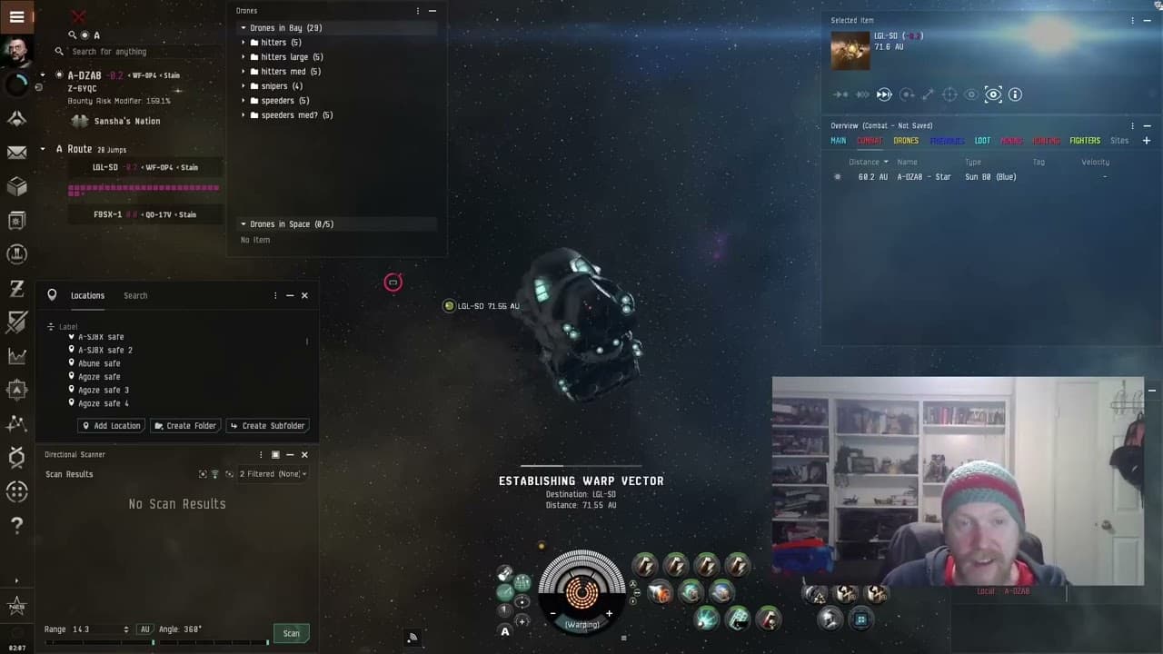 [EVE ONLINE] Thanks to my coworker for the new microphone! I celebrate by blowing up a Dominix!