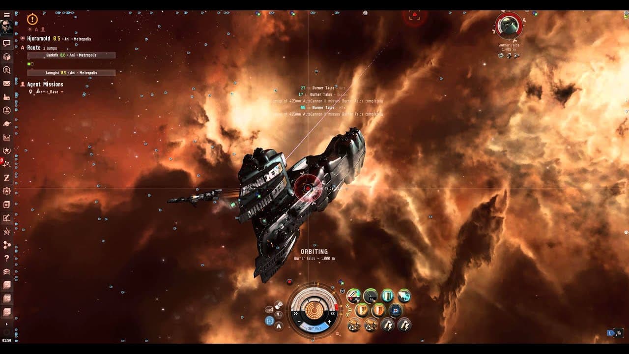 EVE Online: Serpentis Anomic Base Talos Team vs Vagabond