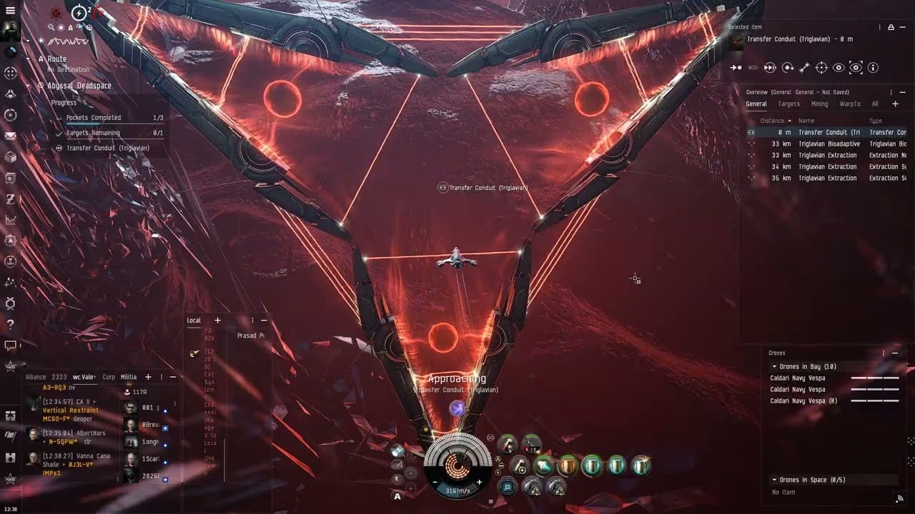 Eve Online Abyss 1 a 2 pro začátečníky.