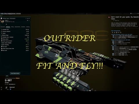 EVE - OUTRIDER: Fit and FLY!!!! Better than the Pioneer Consortium Issue??