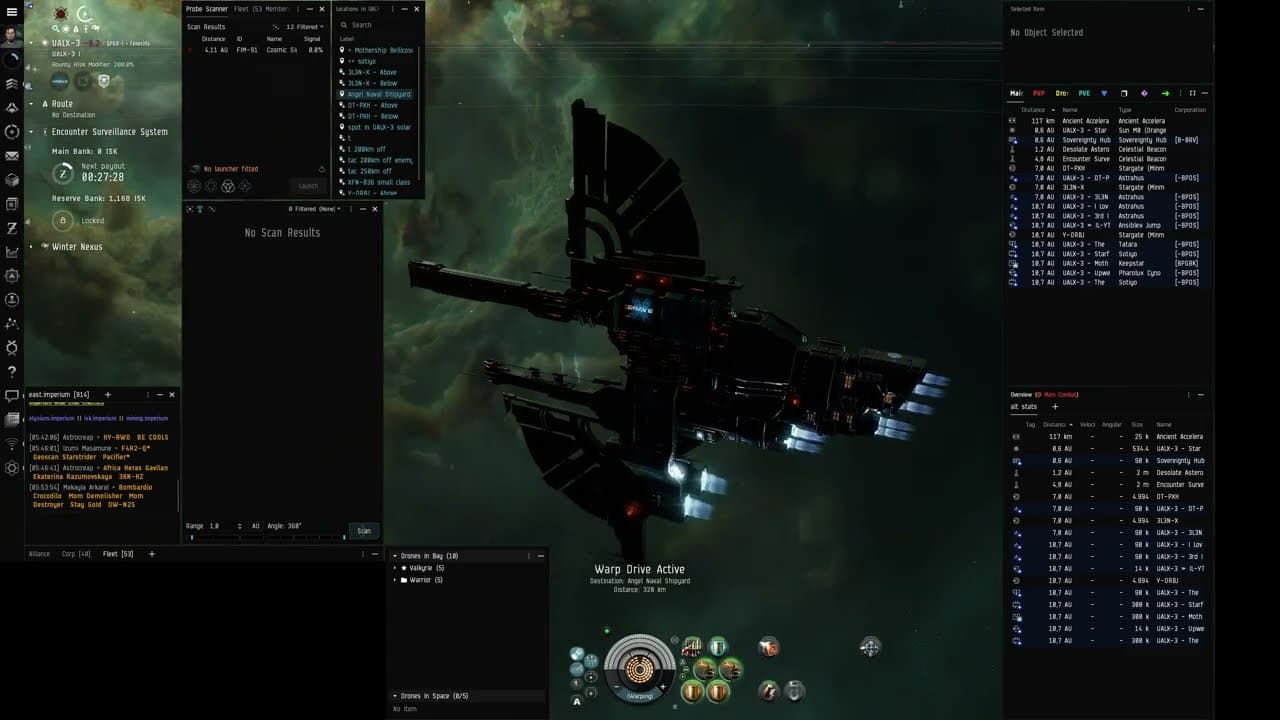 Angel Cartel Naval Shipyard (DED 10/10) in a cheaply fitted Vargur (read description)