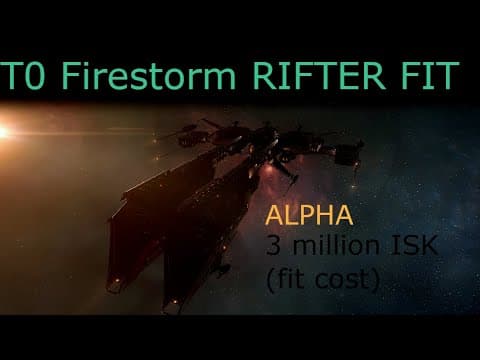 Eve Online - T0 Firestorm Abyss Rifter Fit (Alpha) (3m) (cheap)