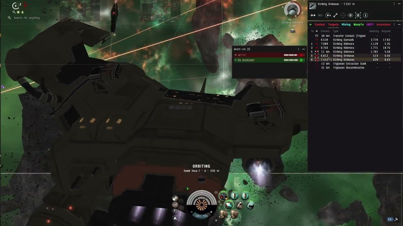 T5 Dark 3x Hawks Multiboxing Abysss 3x Triglavian Room