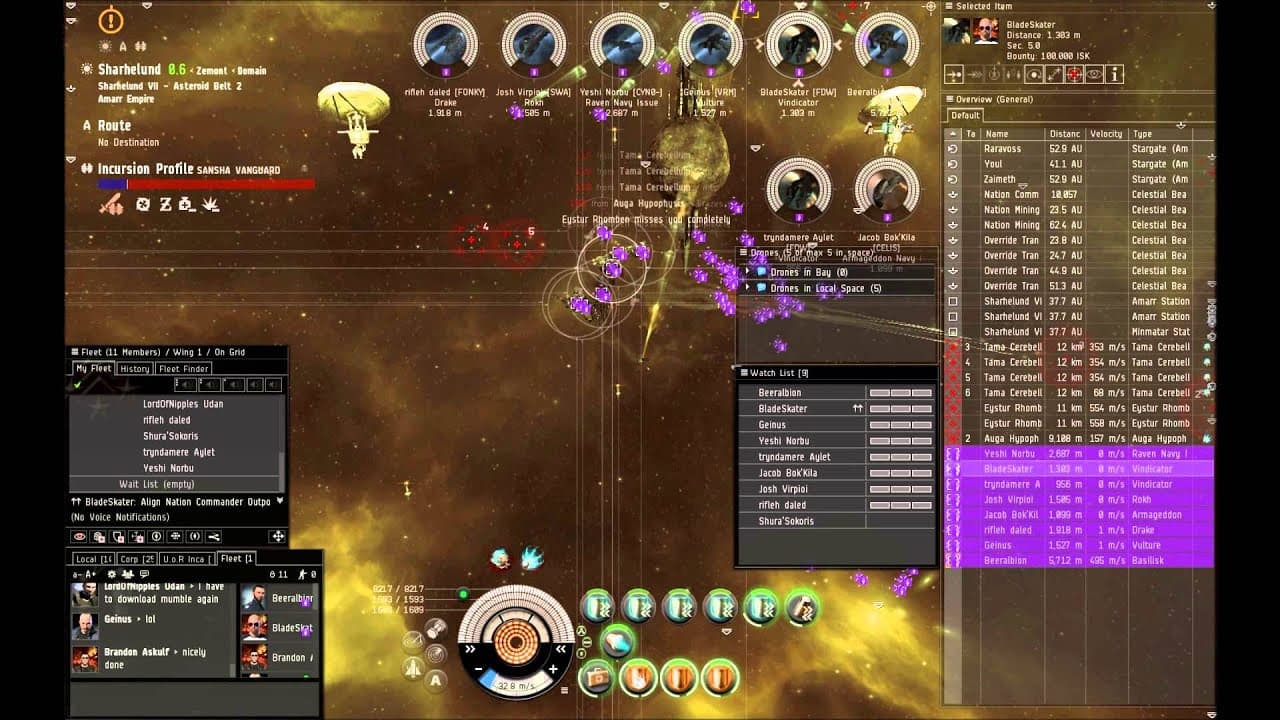 EvE Online 2- incursions with U.o.R Inca
