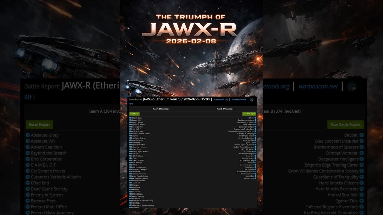 The Triumph of JAWX-R 2026-02-08