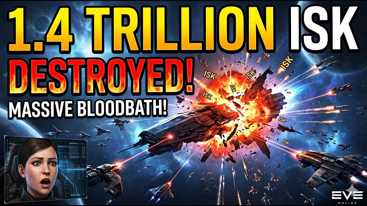 1.4 Trillion ISK GONE. EVE Online's Craziest Battle in Vale of the Silent 4-HWWF