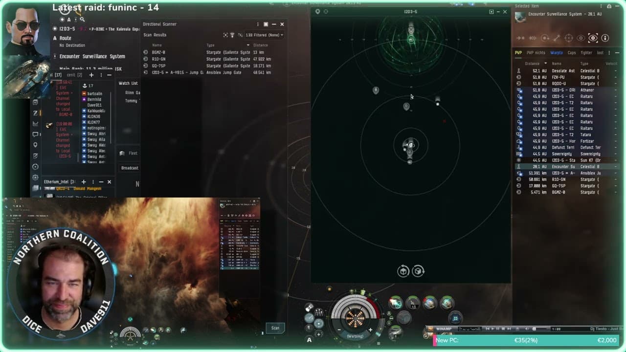 *EveOnline* *PVP* Standing Fleet Hunter *nice Legion* 24/09