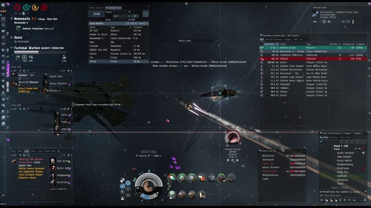 1.3 Billion ISK Vindi Kill - SaB0TaG3 / TYR. / Exodus. - EVE Online PVP