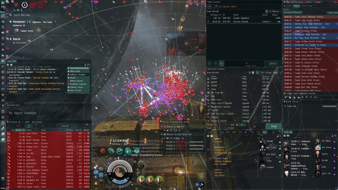 V0lta and WOMBO vs TEST HORDE GOONS CONSORTIUM over highsec Azbel