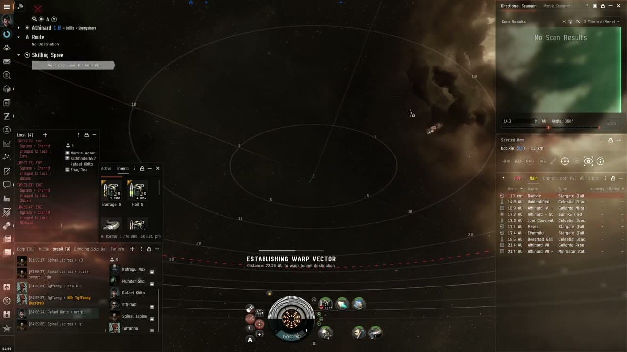 EvE Dual rep rifter vs Cormorant Explorer
