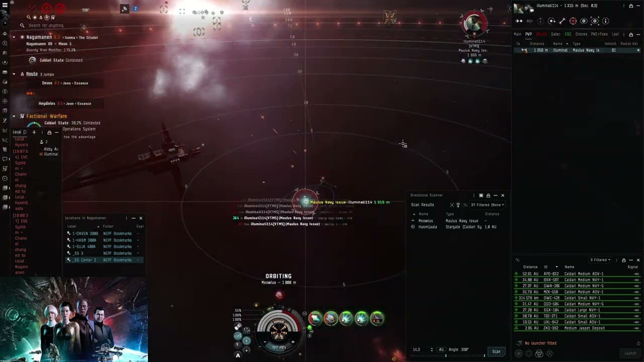 Solo pvp Hookbill vs MaulNavyIssue clip