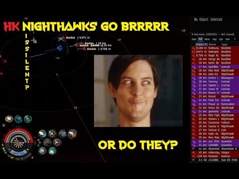 Nighthawks(n is silent?) go BRRRRR - Hard Knocks, EVE Online, Wormhole brawl