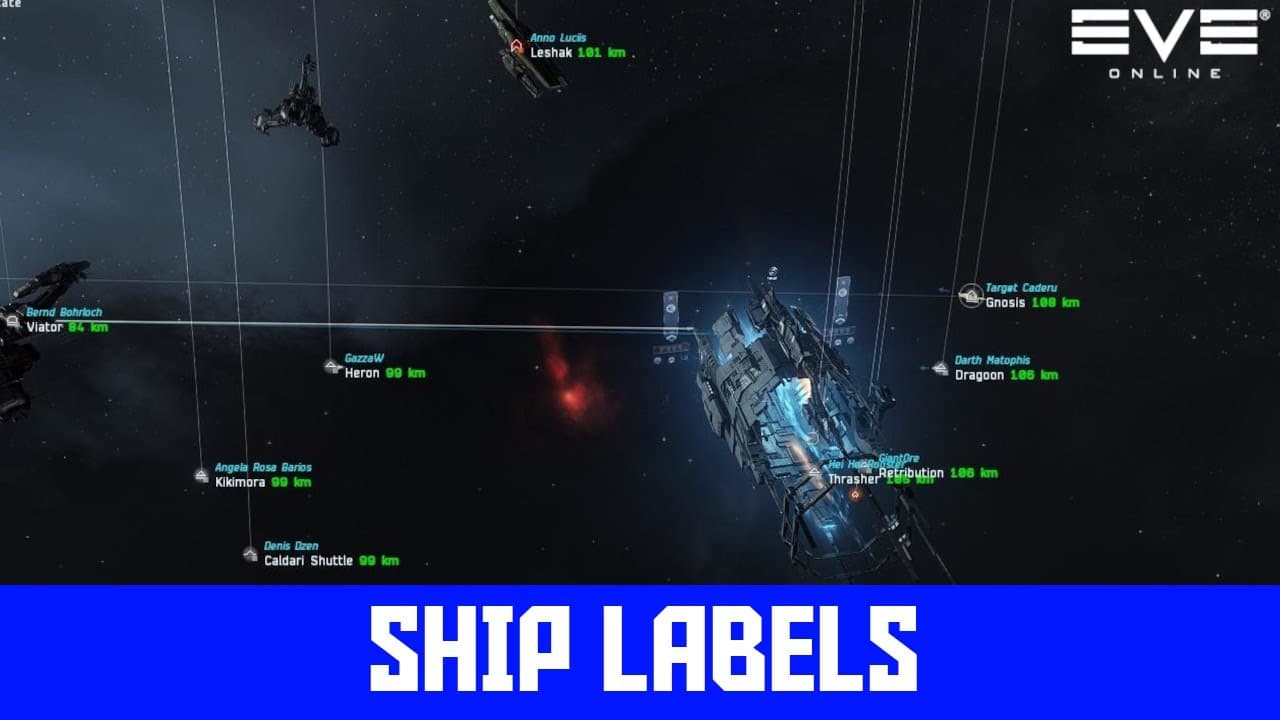 (2025) Always Show Ship Labels in Space & Customize them! - EVE Tutorial