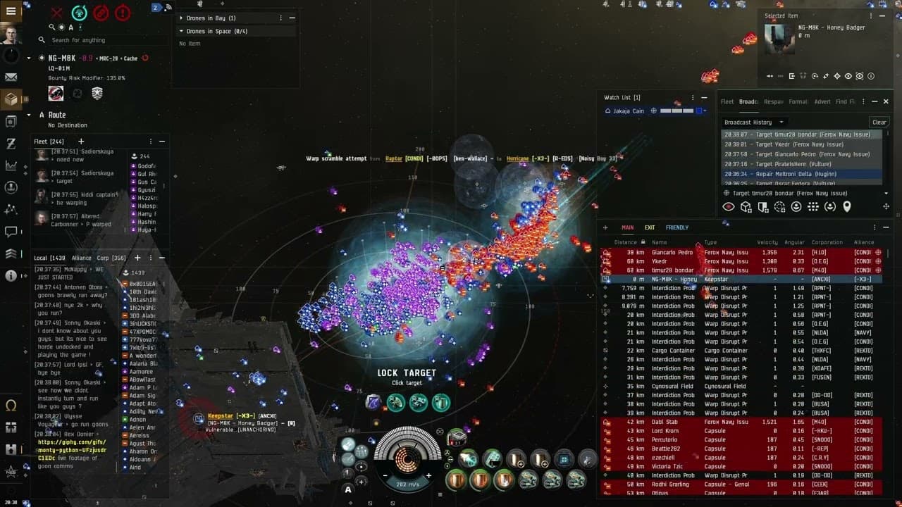 Keepstar Fight - Goonswarm Federation x Pandemic Horde war | EVE Online