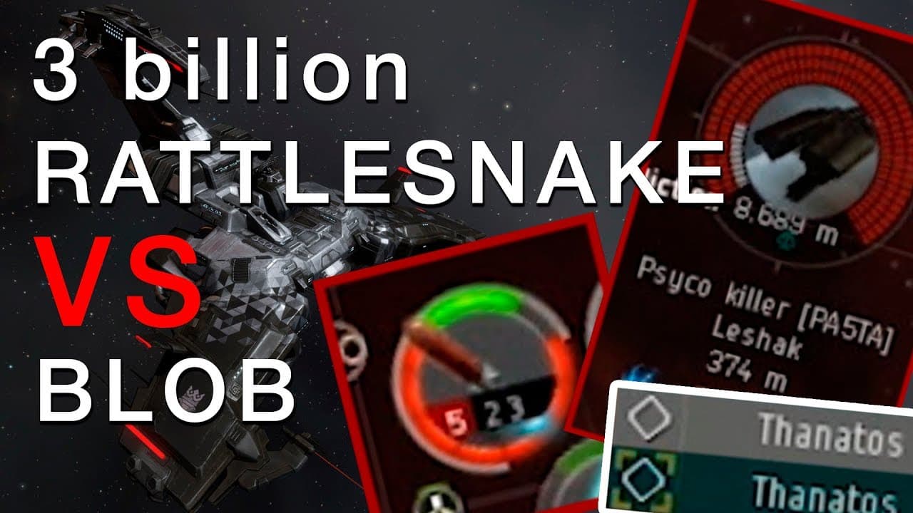 3b Rattlesnake VS Blob. Сжег торпеды в начале боя. Что было дальше? Eve online pvp 2019.