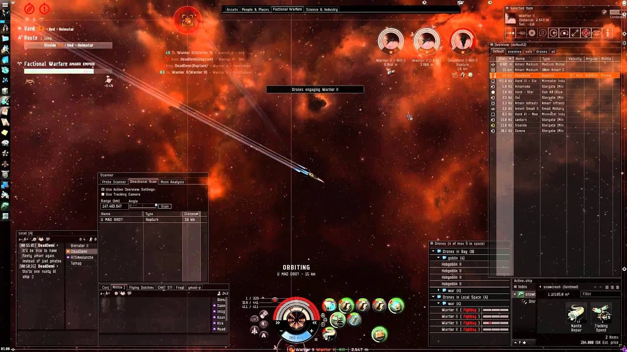 Eve Online: Sentinel vs Rupture