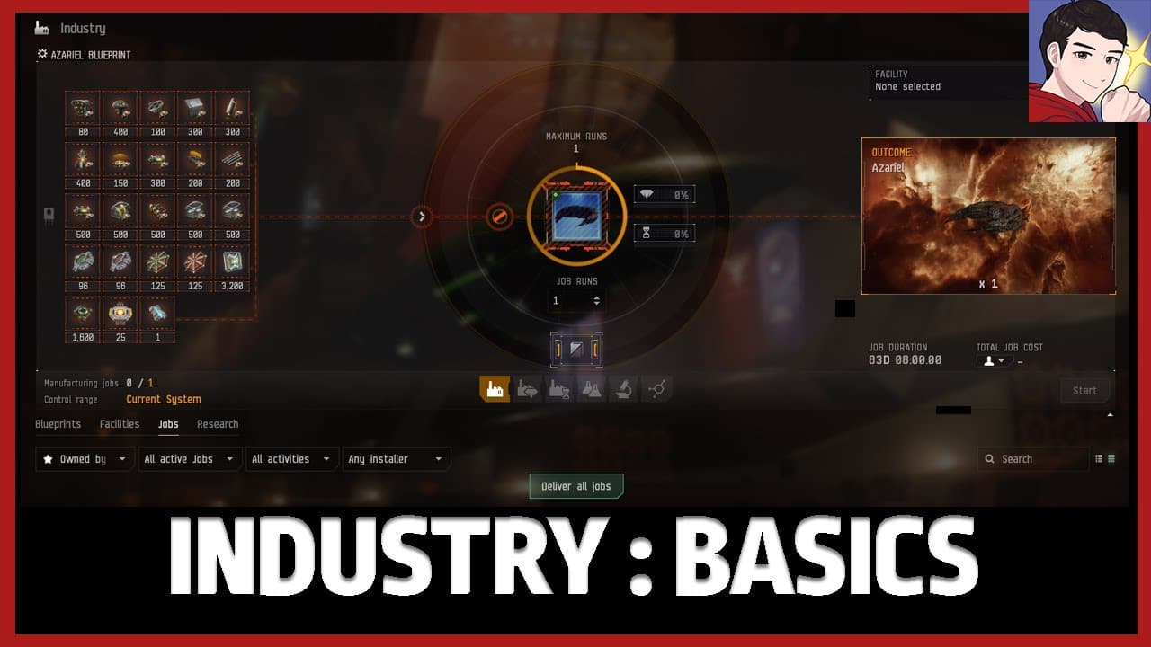 Maximum Profits for the Lazies! (Industry Basics 1/4) - EVE ONLINE