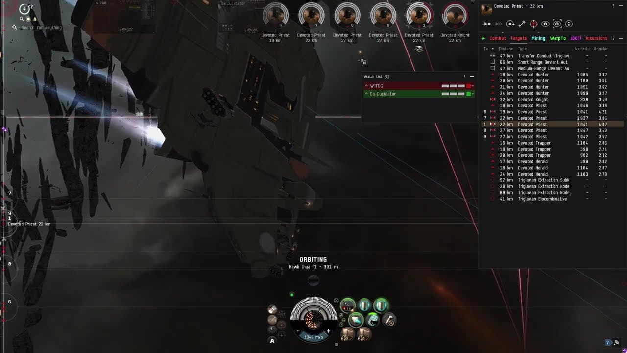 T5 Dark 3x Hawks Multiboxing Abysss