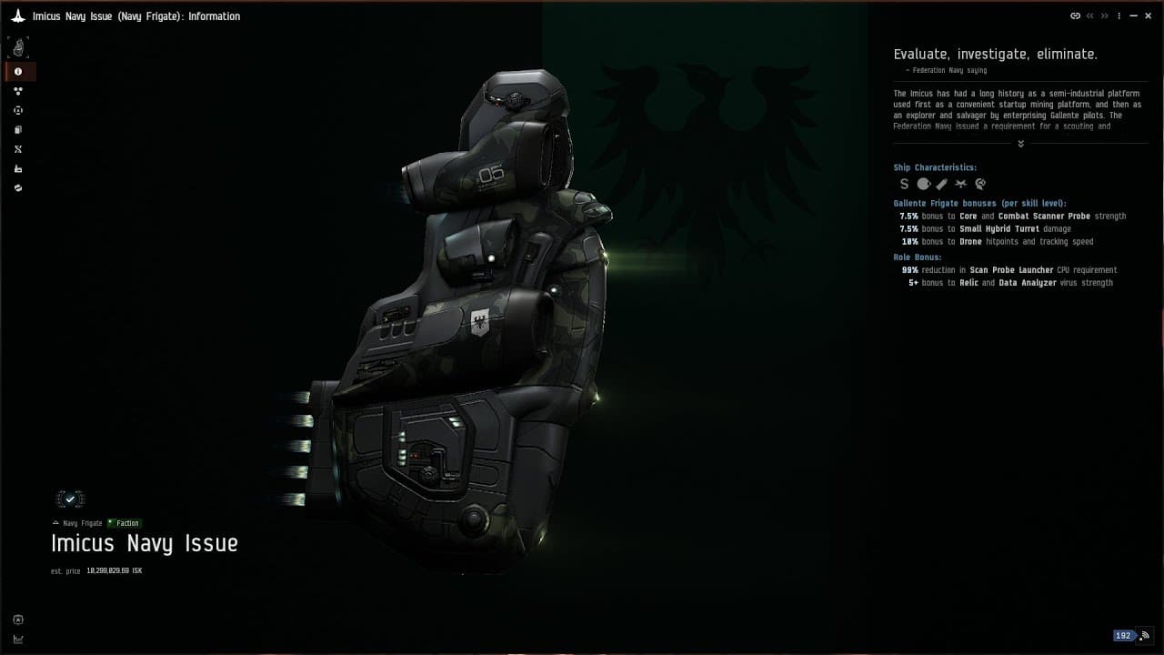 Imicus Navy Issue 16k EHP