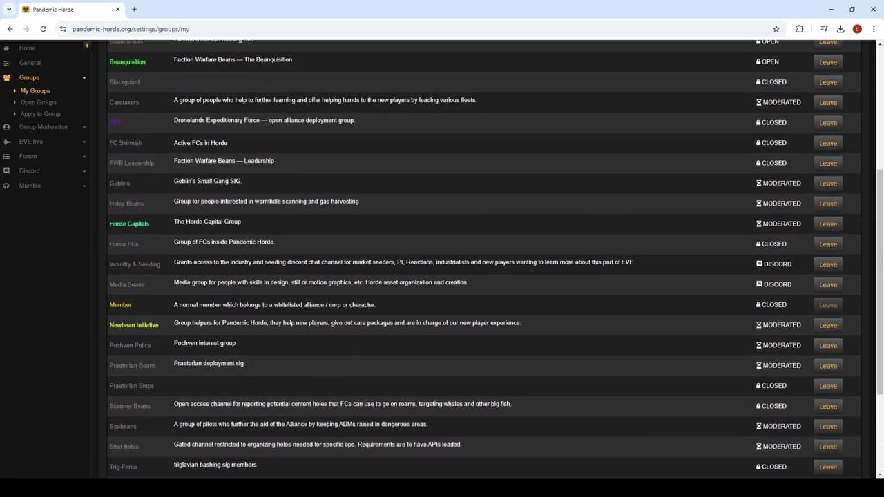 How To sign up - Faction Warfare Sig Pandemic Horde