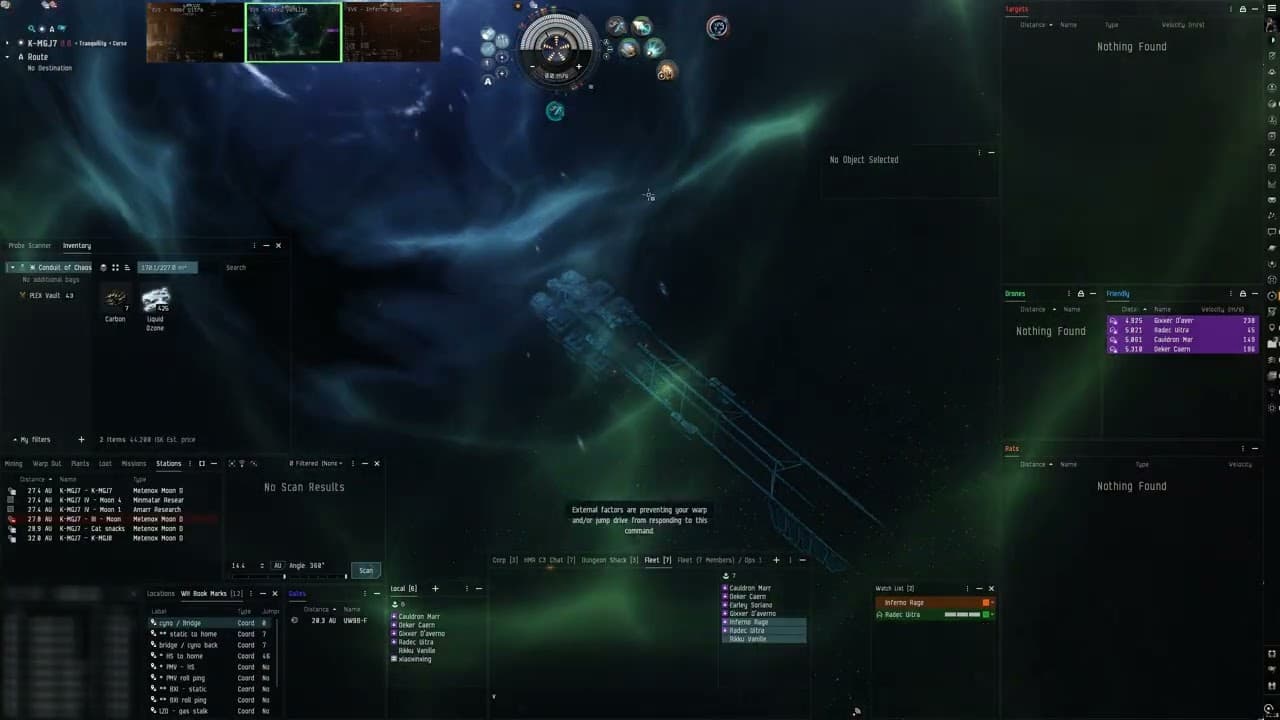 Eve Online - How to use a covert cyno and conduit bridging with black ops.