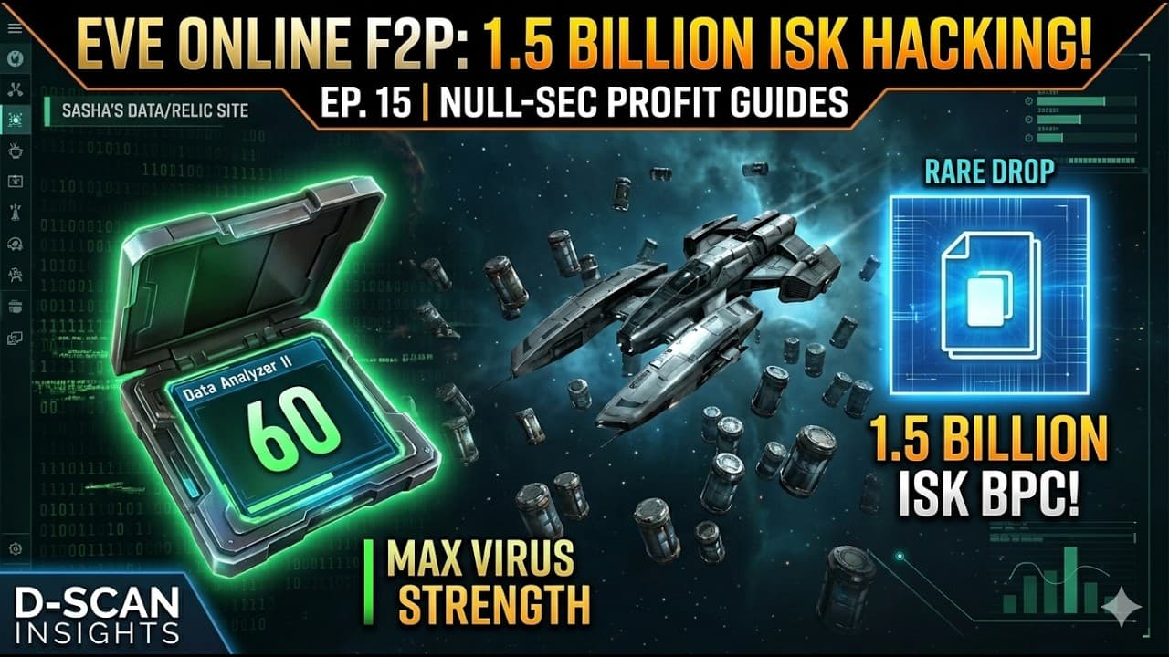 EVE Online Exploration: 1.5 BILLION ISK Hacking Drop! (Free-to-Play Ep. 15)