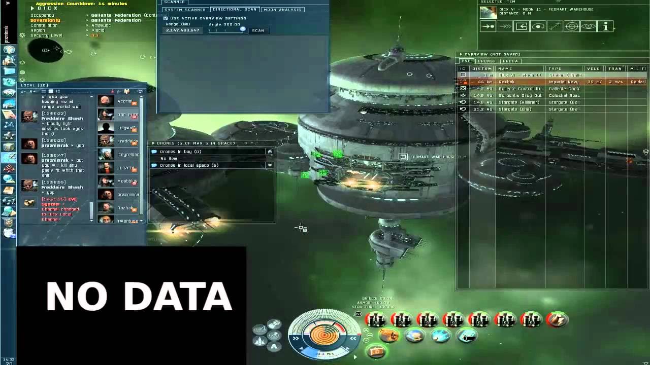 EVE online Megathron vs Myrmidon