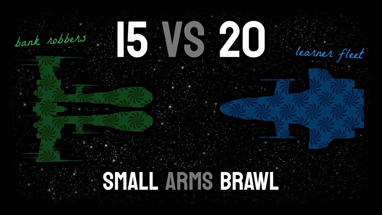 Bank Robbers vs. EVE Uni Students (full brawl) — EVE Online PvP