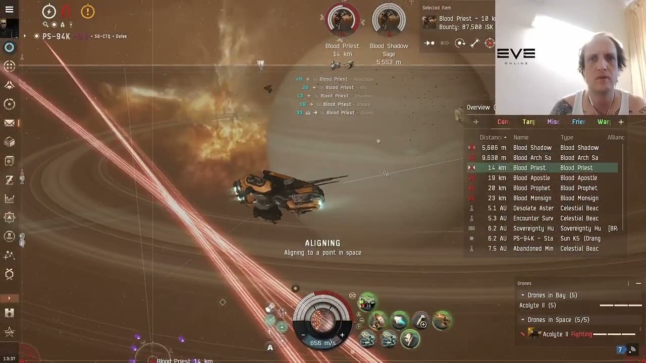 Nullsec 'Delve' eve online gameplay no commentary #ratting #eveonline #gameplay #gaming #delve