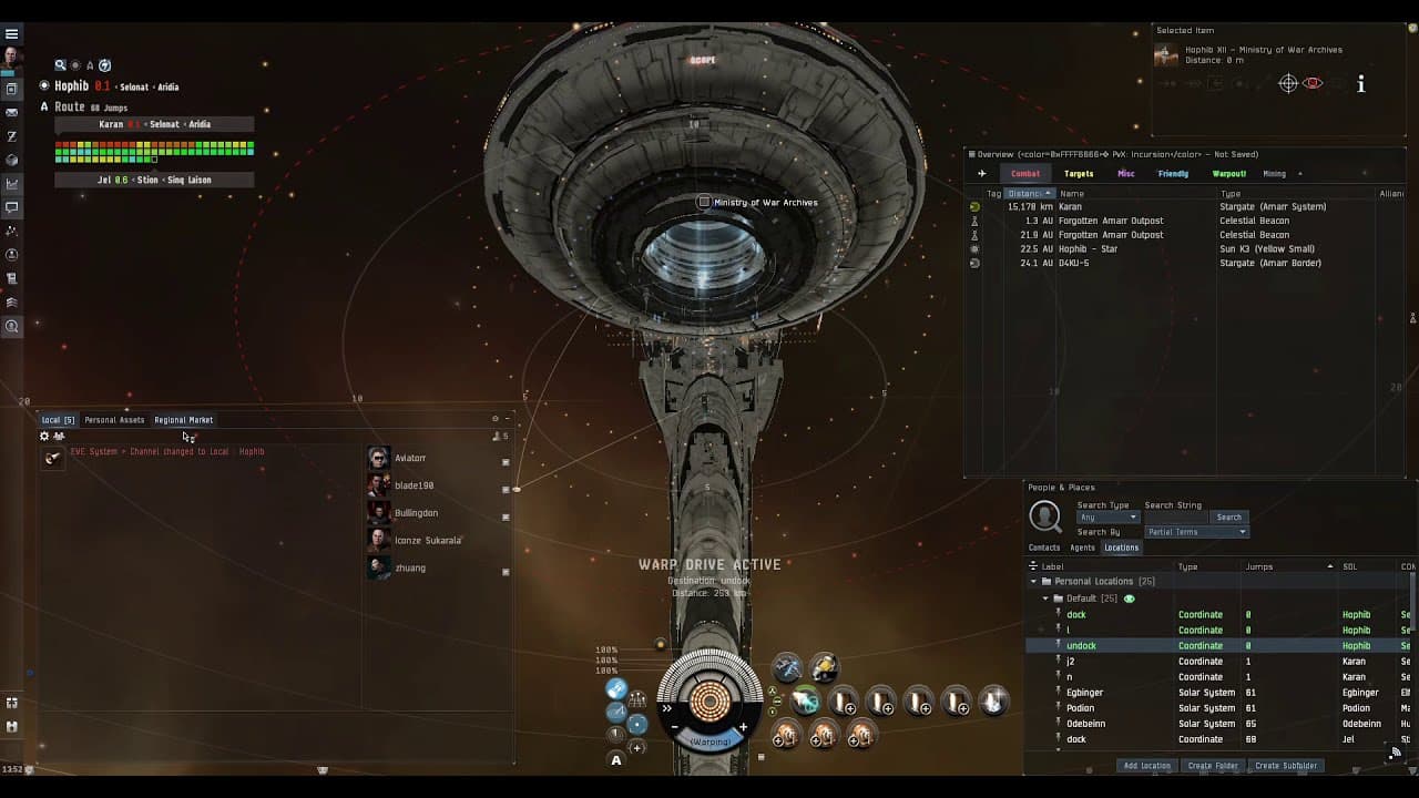 LowSec Wormhole hauling in EVE online