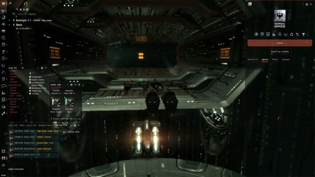 EvE Dual Rep Rifter vs Rail Catalist explorer