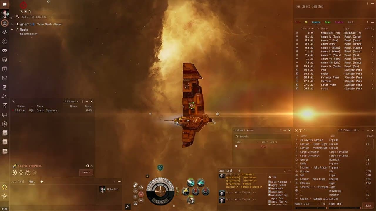 EVE ONLINE - Alpha NULL Exploring (day 3)