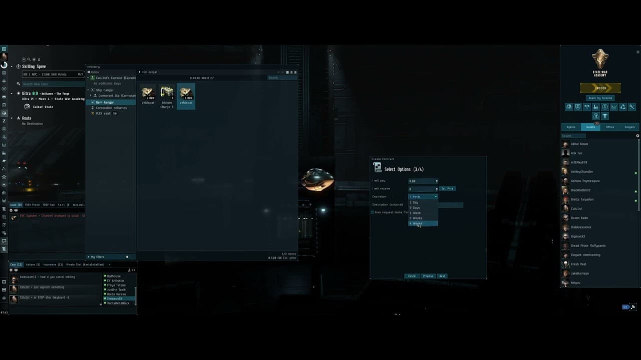EVE Online - FOSV - B1/V14 - Contract Creation