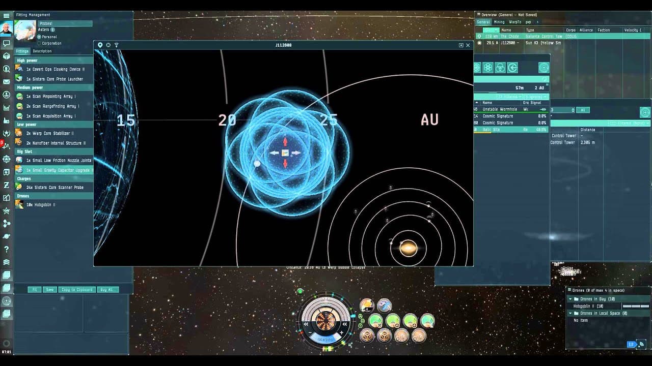 EVE Online: Worm Hole Life - Scanning