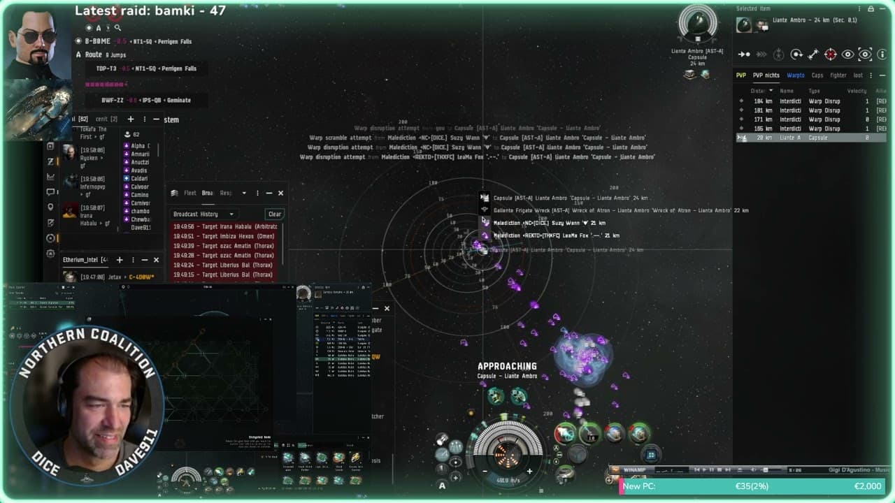 *EveOnline* *PVP* Fleet Hunter *Carrier kill+3bil pod* 28/09