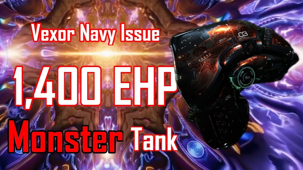 EVE Online Solo PvP - Vexor Navy Issue - Tanking 1 v 3 Fraternity Ishtars like a BOSS