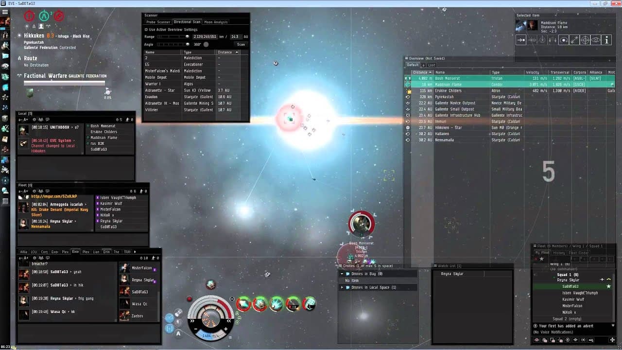 1v4 Breacher with commentary - SaB0TaG3 / TYR. / Exodus. - EVE Online PVP